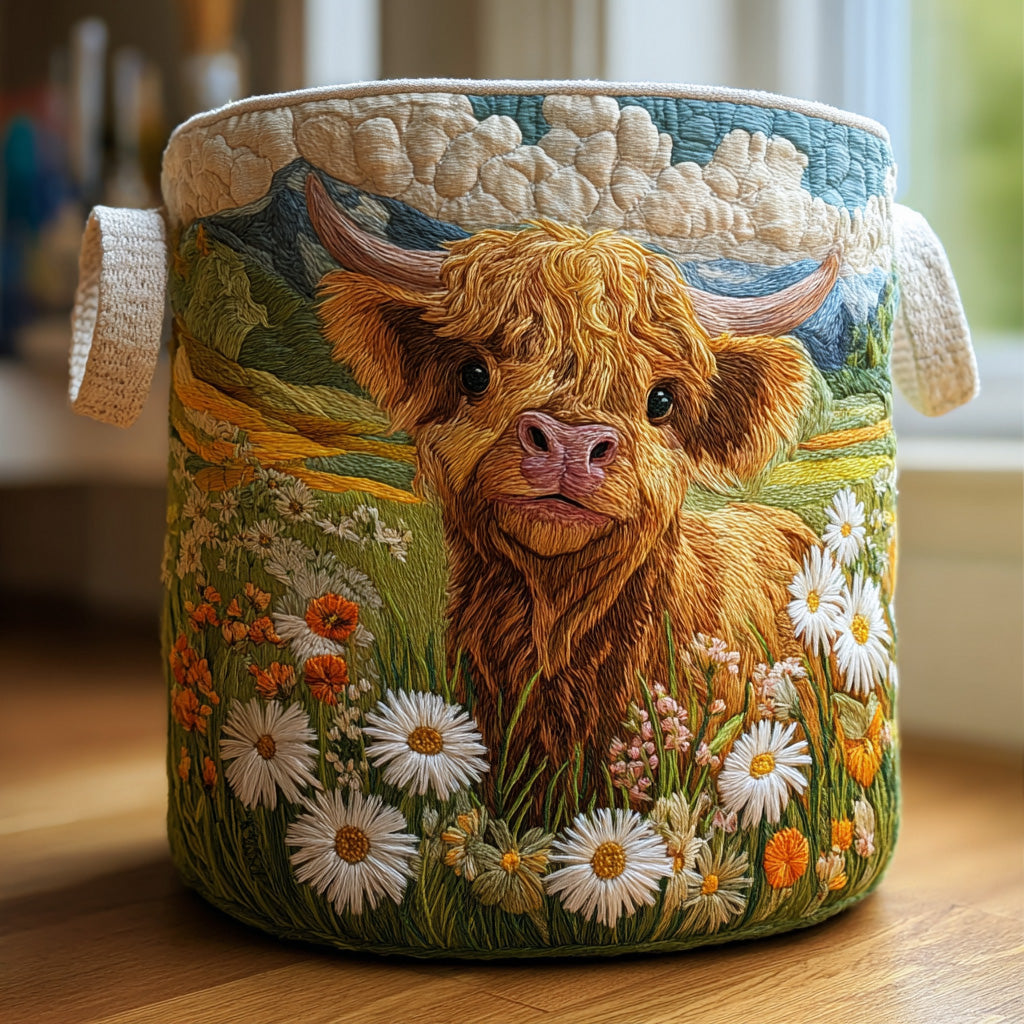 Handcrafted Highland Charm Laundry Basket