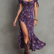 Wendy | Boho Floral Puff-Sleeve Midi Dress