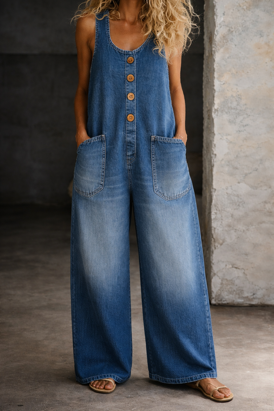 Saylor | Vintage Washed Denim Overalls