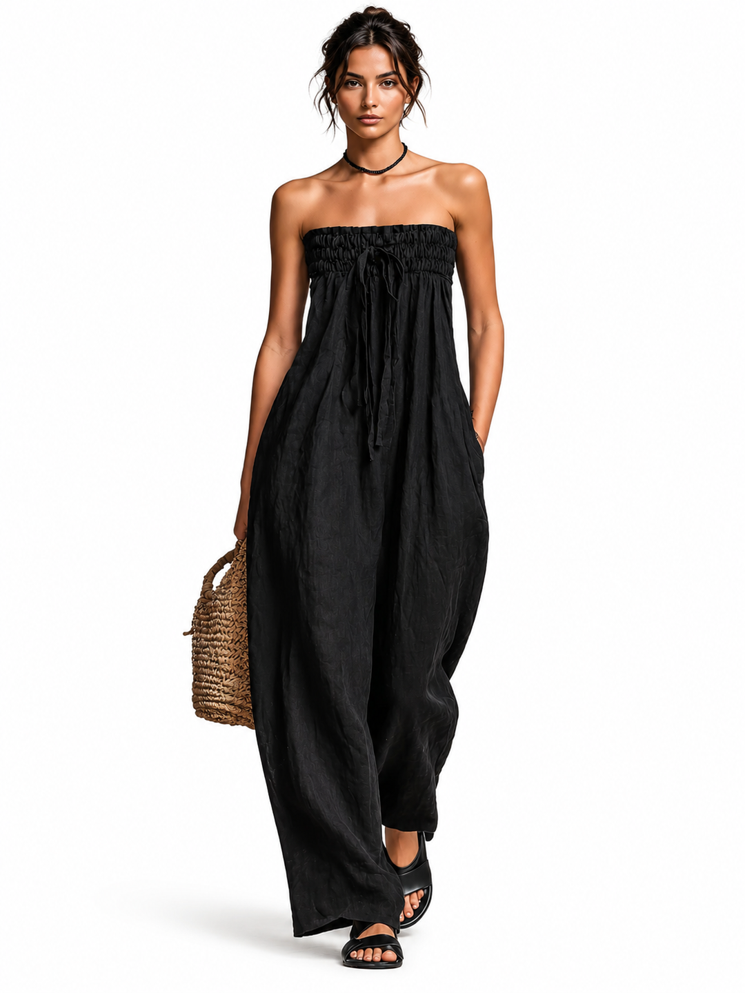 Nina | Chic Strapless Jumpsuit