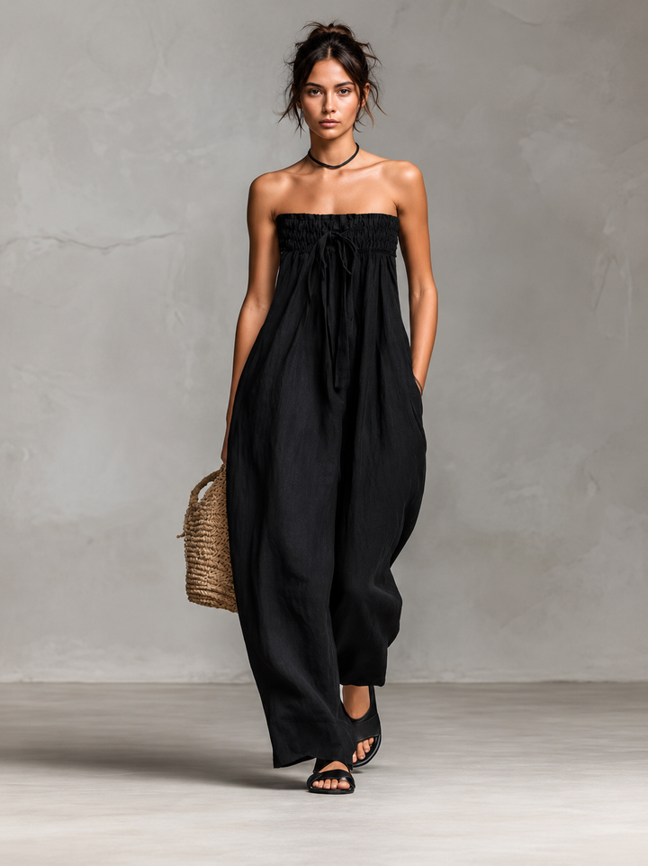 Nina | Chic Strapless Jumpsuit