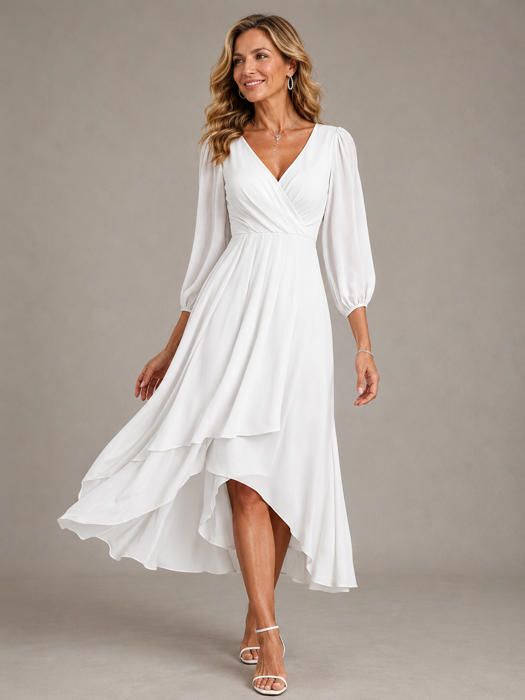 Mia™ | Chic V-Neck Maxi Dress