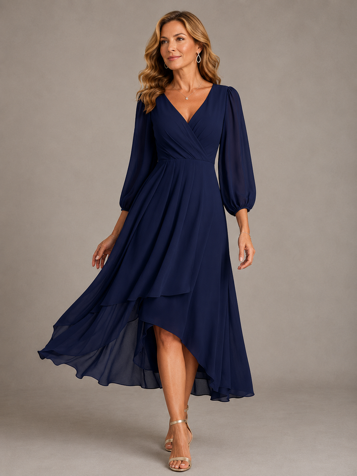 Mia™ | Chic V-Neck Maxi Dress