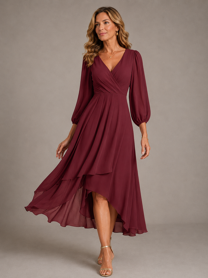 Mia™ | Chic V-Neck Maxi Dress