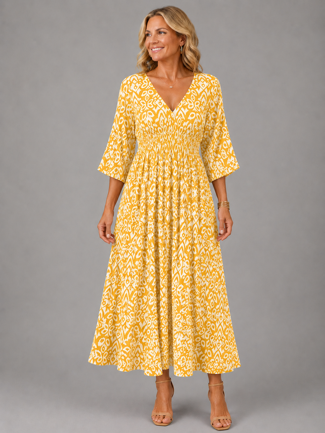 Althea™ | Boho Chic Midi Dress