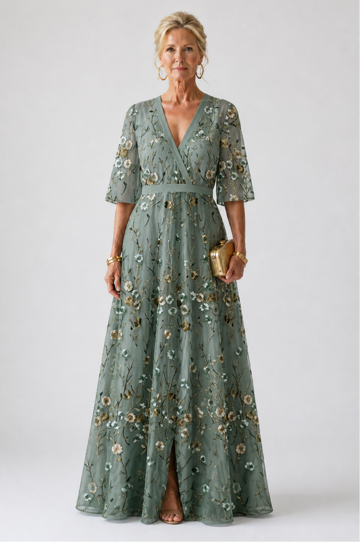 Stella | Elegant Floral Maxi Dress