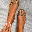 Ginevra | Elegant Golden Sandals for Summer