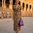 Floral Maxi Dress with Fluid Drape