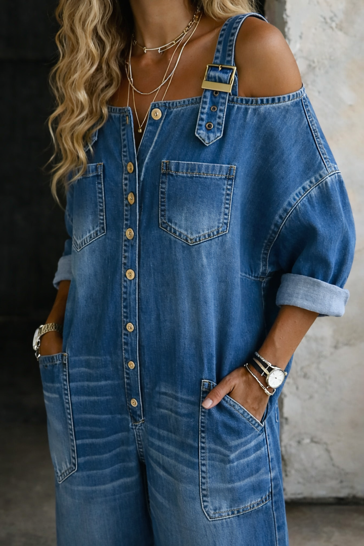 Sophia | Off-Shoulder Jumpsuit Elegance