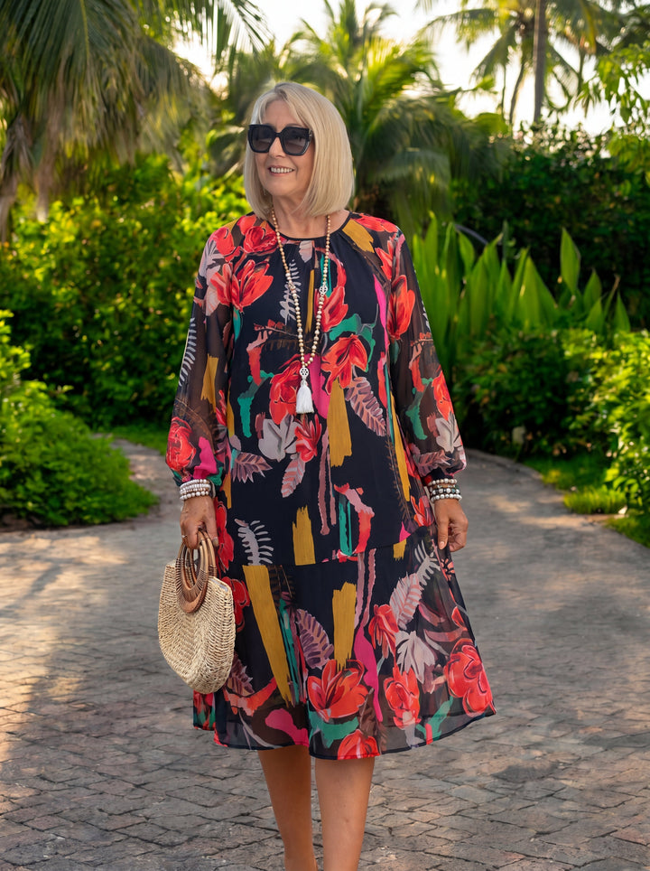 Florida – Chic Floral Elegance Dress