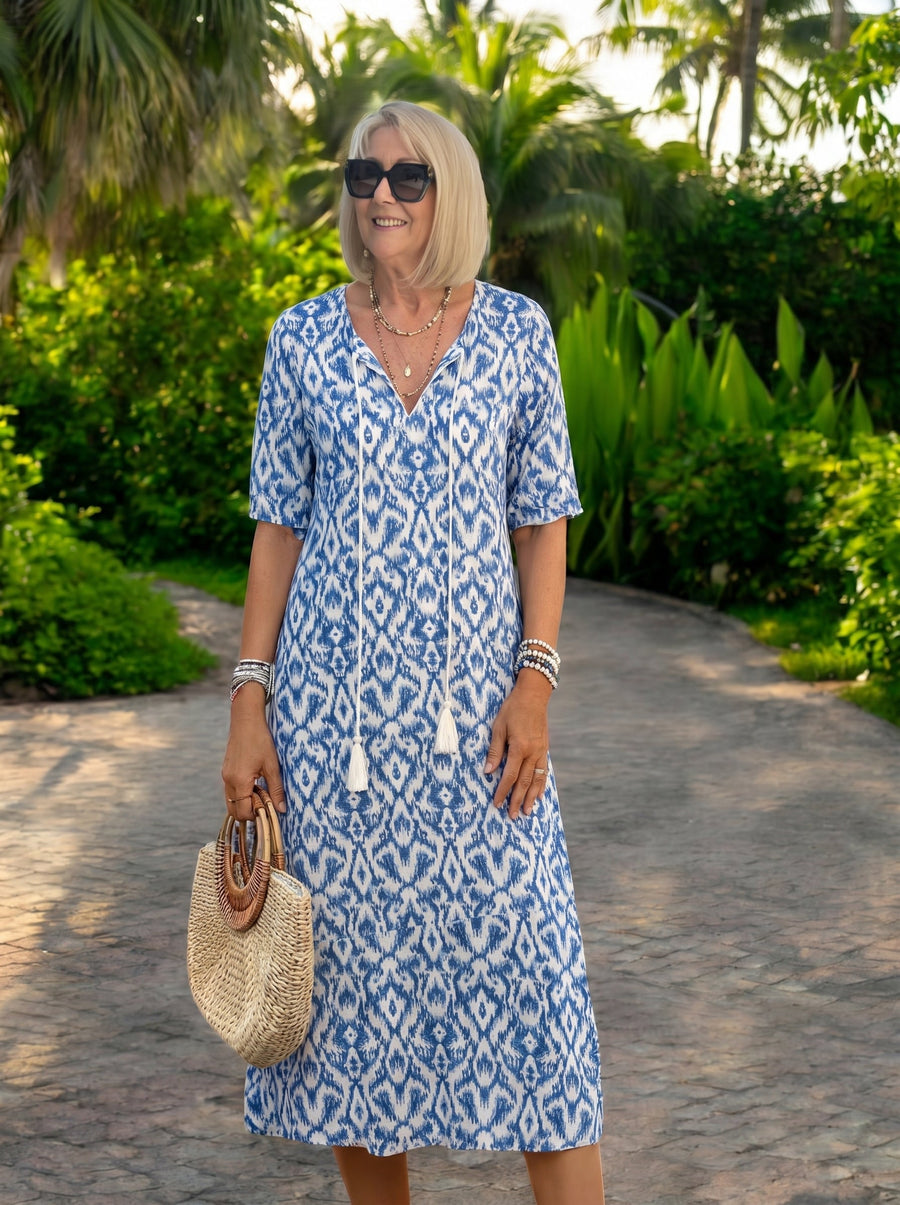 Luna | Effortlessly Chic Bohemian Midi Dress