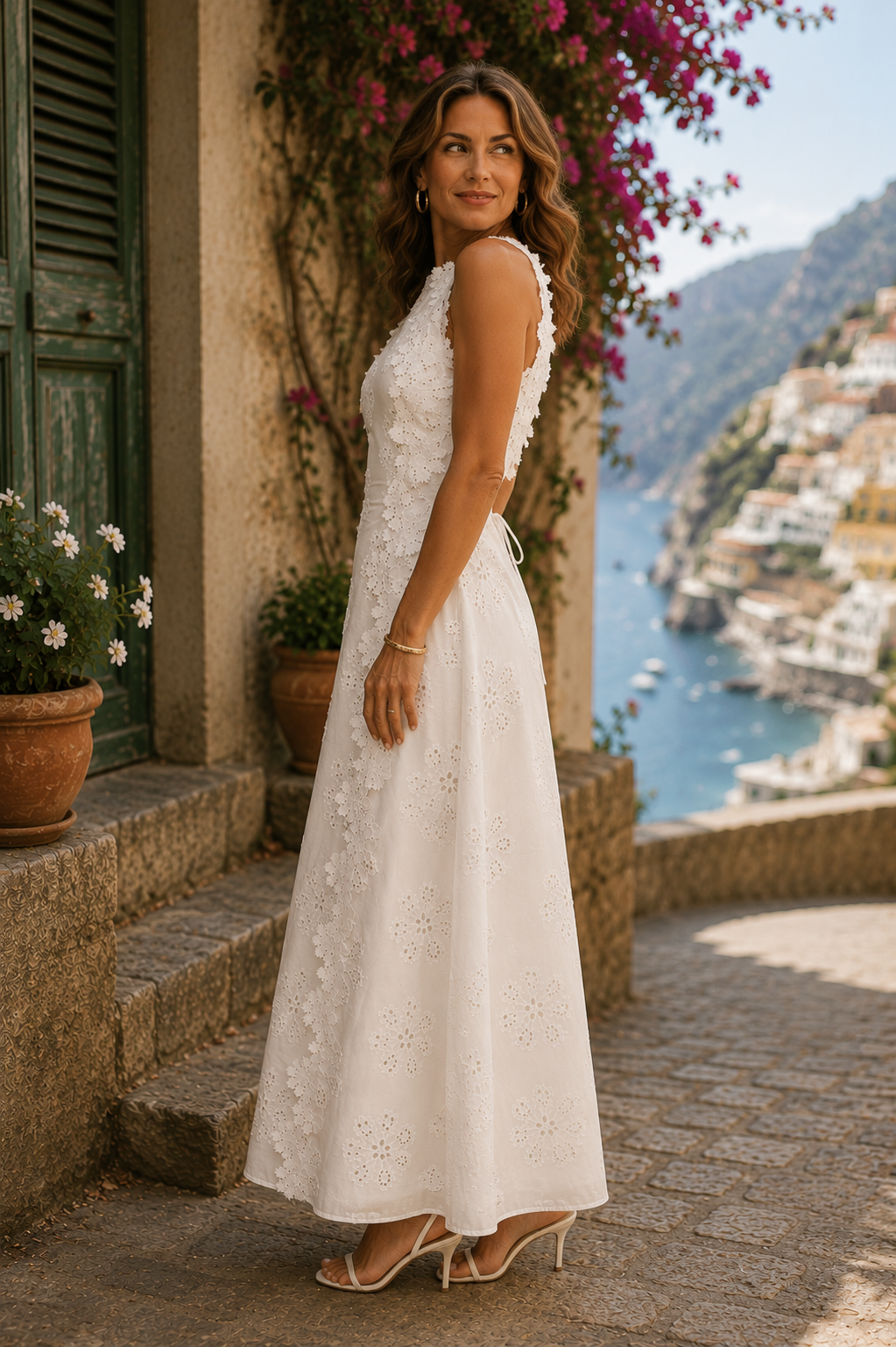 Della | Sophisticated Embroidered Maxi Gown