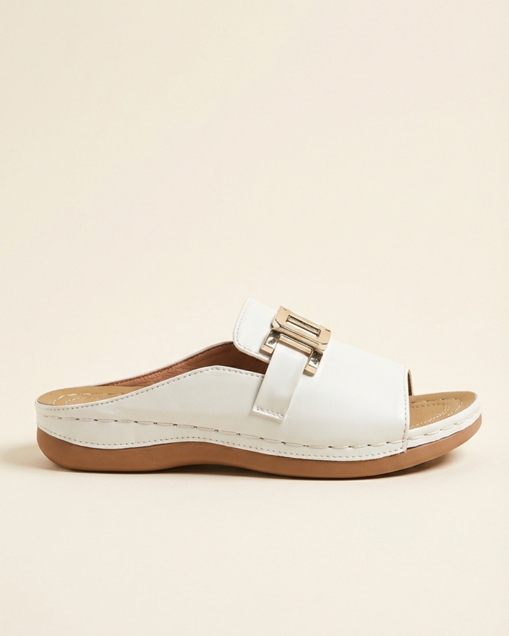 Lola - Wide Strap Buckle Sandals