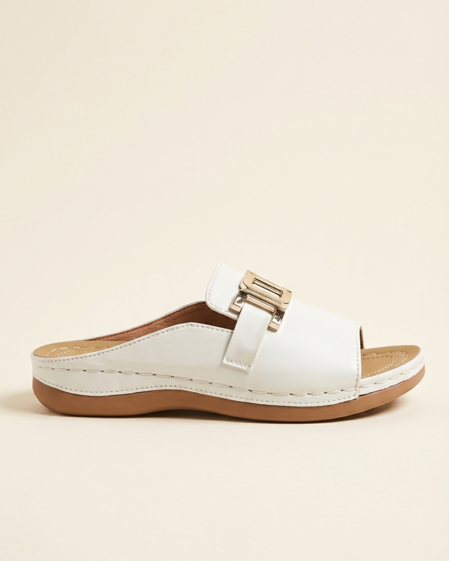 Lola - Wide Strap Buckle Sandals