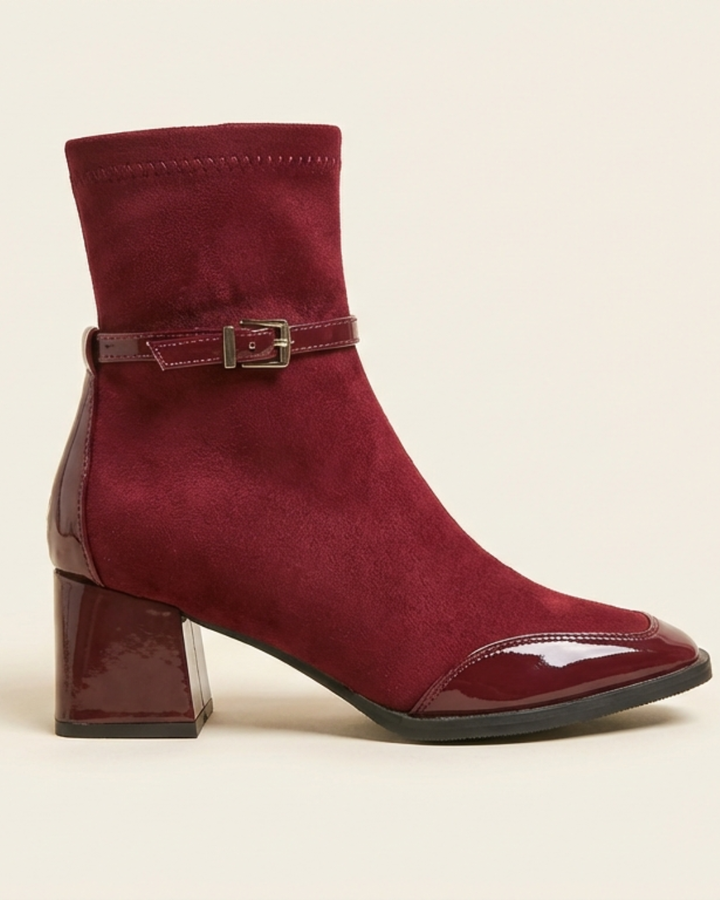 Avenor - Buckled Suede Ankle Boots