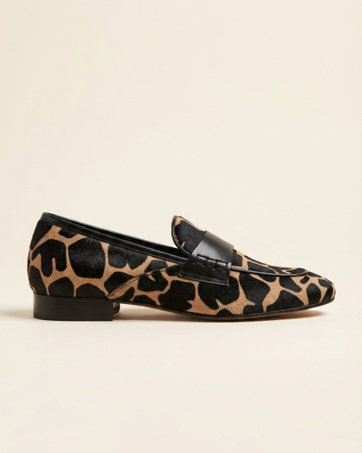 Renata - Animal Pattern Slip-On Loafers