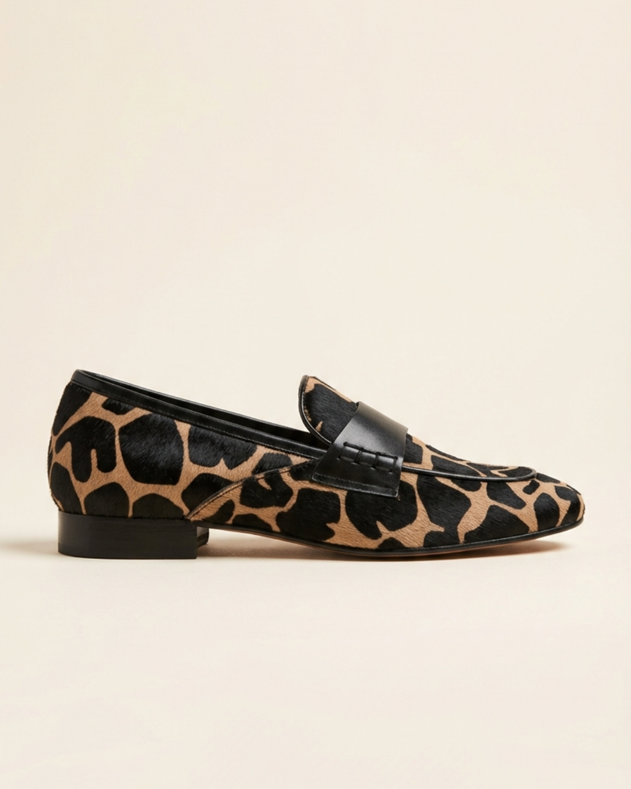 Renata - Animal Pattern Slip-On Loafers
