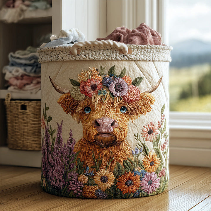 Handcrafted Highland Charm Laundry Basket