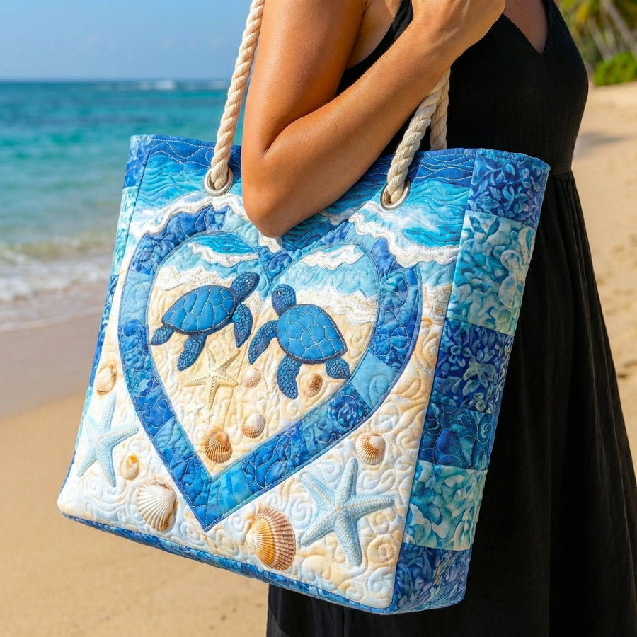 Artisan Beach Tote | Turtle Tranquility