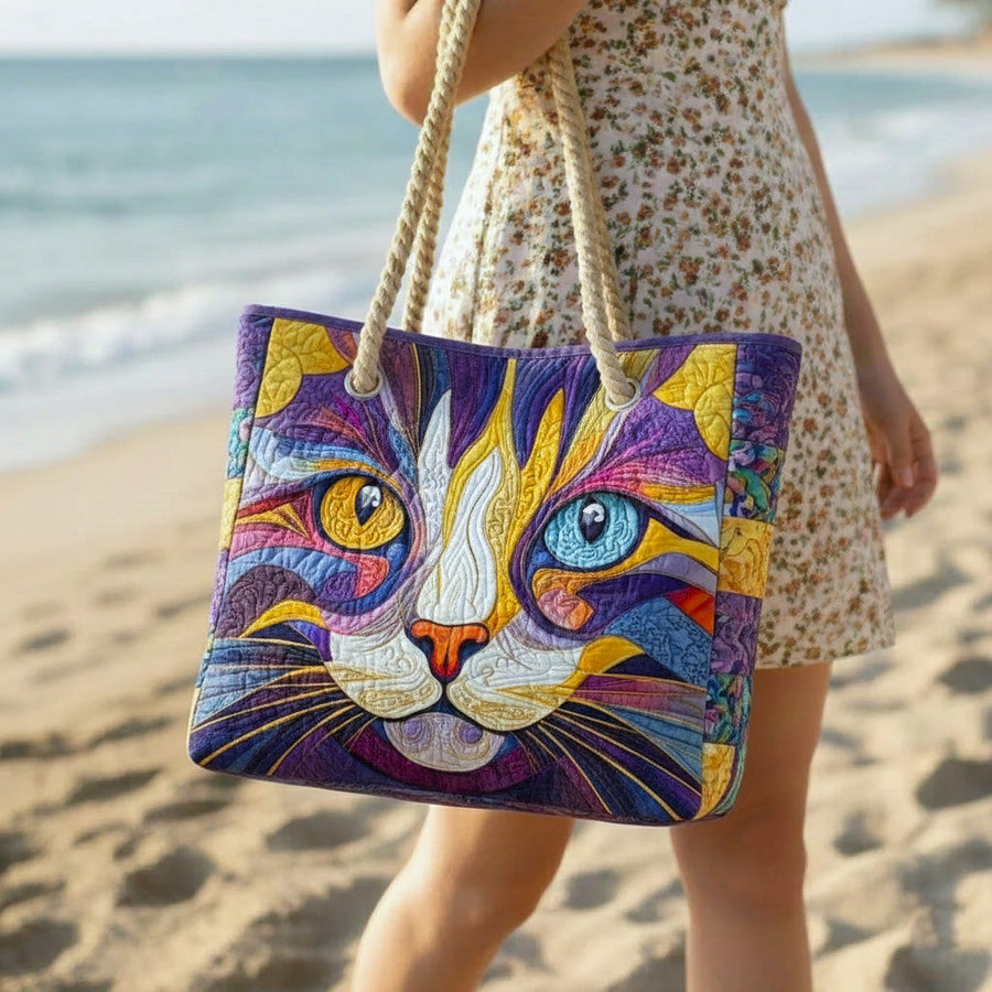 Catitude - Artisan Beach Tote