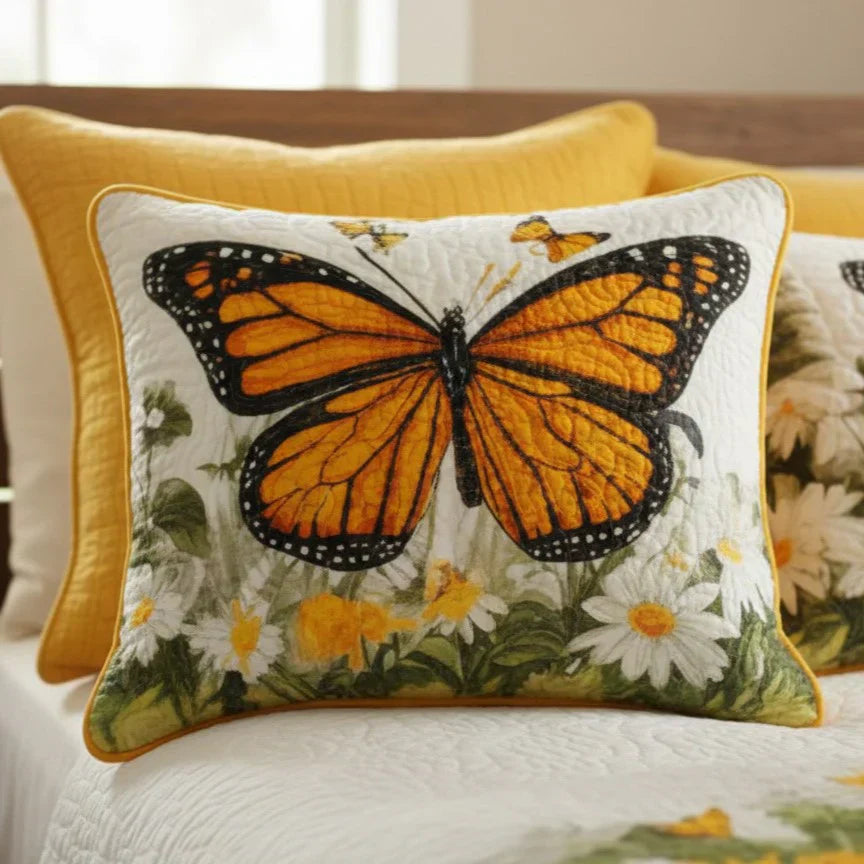 Monarch Meadow Decorative Pillow Cover