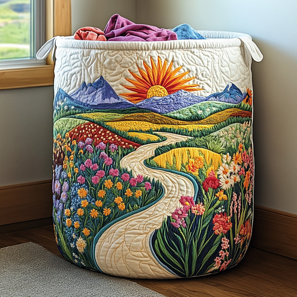 Radiant Meadow | Artisan Crafted Clothing Basket