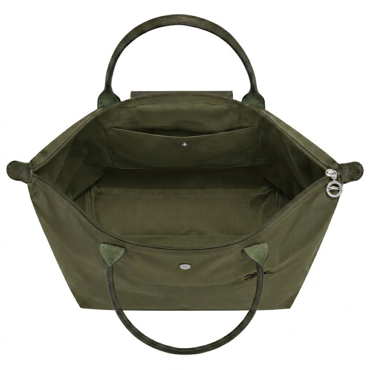 Spacious Luxury Handbag - Emerald Green
