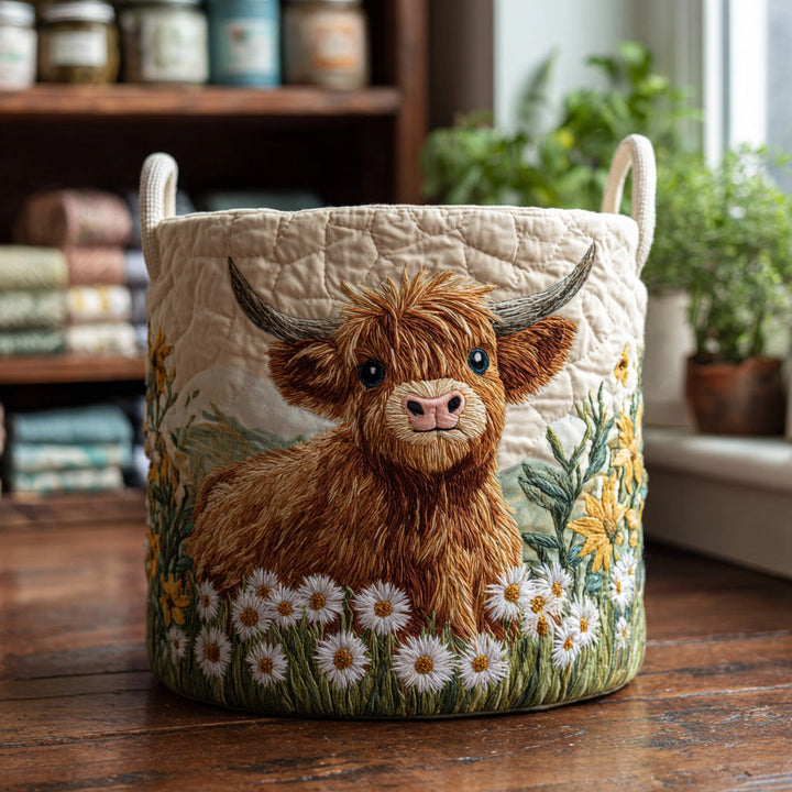 Handcrafted Highland Charm Laundry Basket