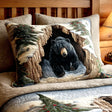 Holiday-Themed Quilted Cushion Cover
