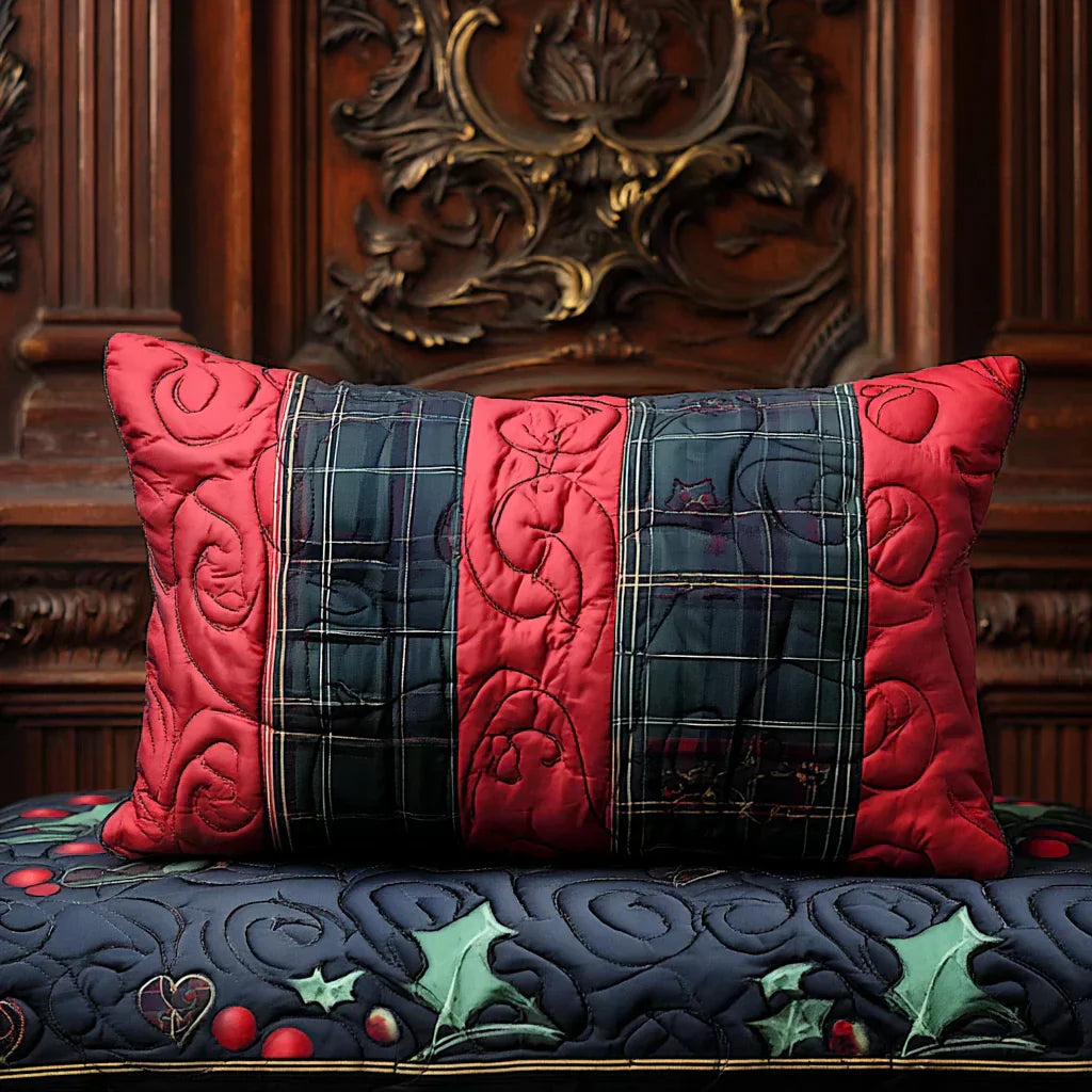 Festive Spirit Quilted Cushion Cover