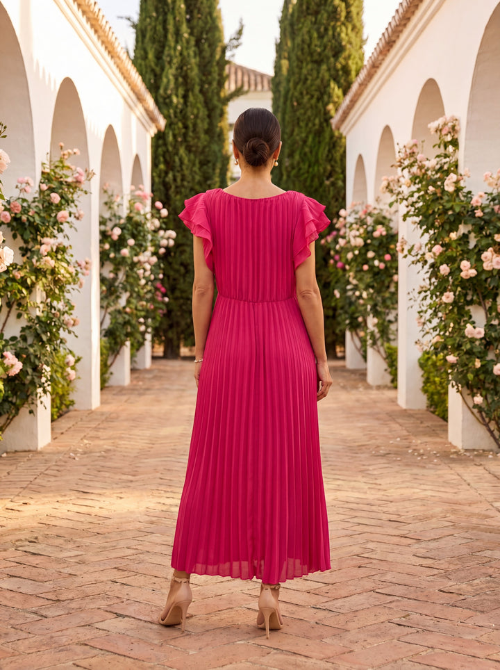 Paloma | Elegant Maxi Pleated Evening Gown