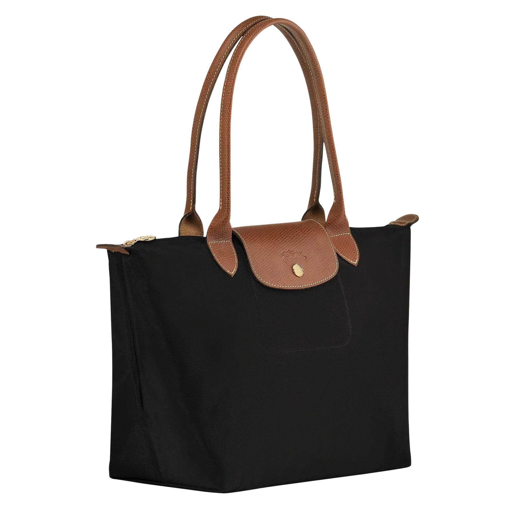 Compact Black Foldable Shopping Bag