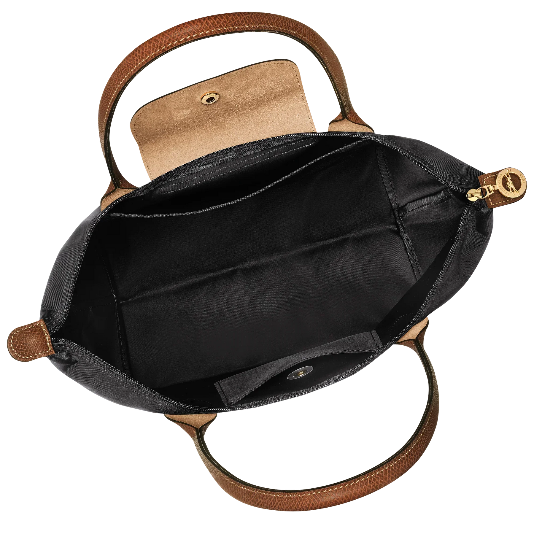 Compact Black Foldable Shopping Bag
