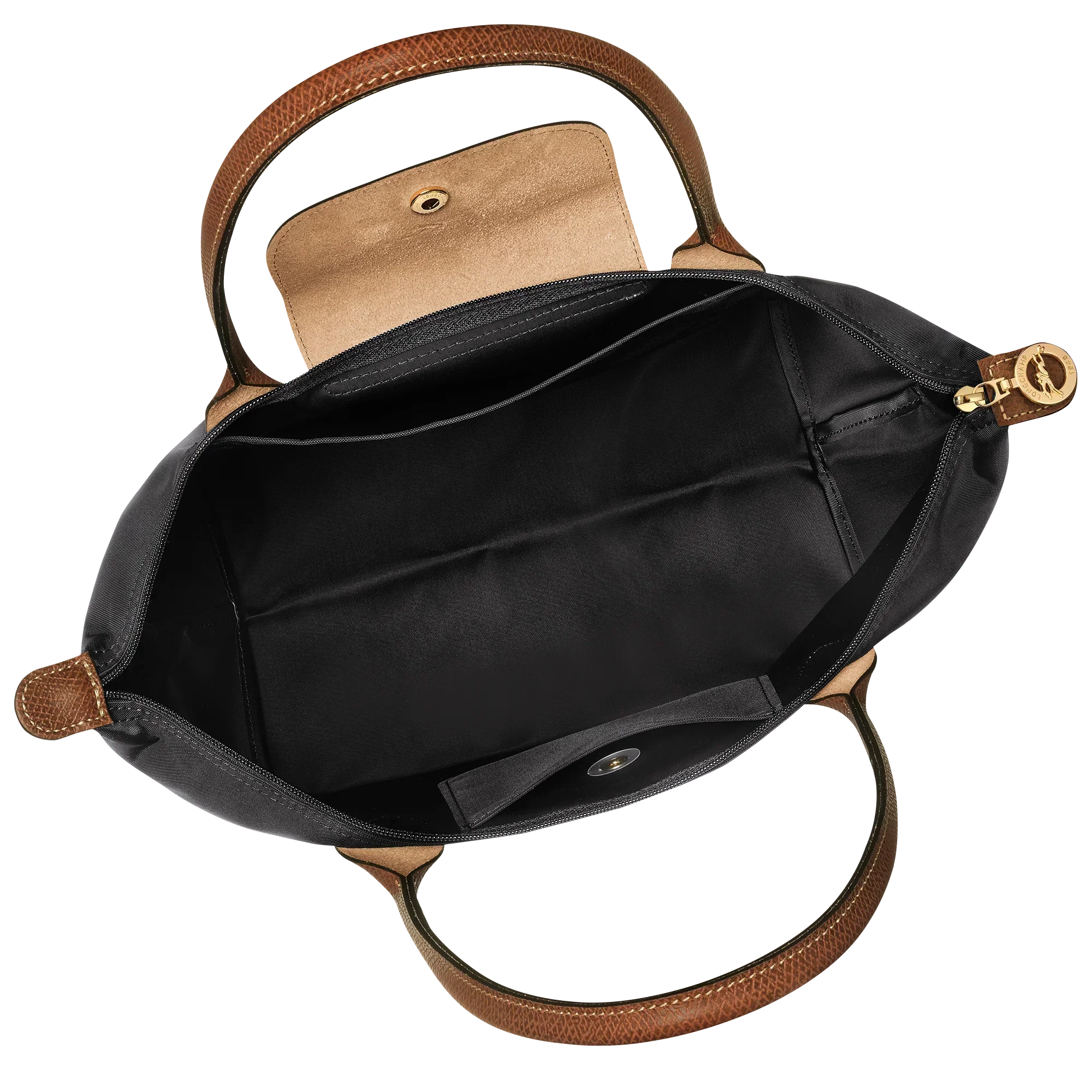 Compact Black Foldable Shopping Bag