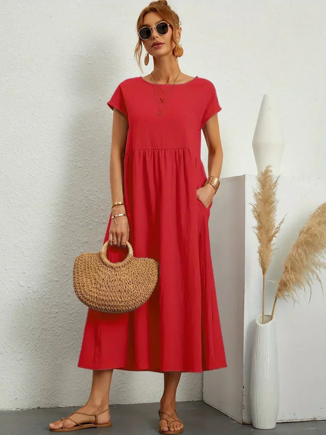 Ursina™ | Elegant Midi Dress