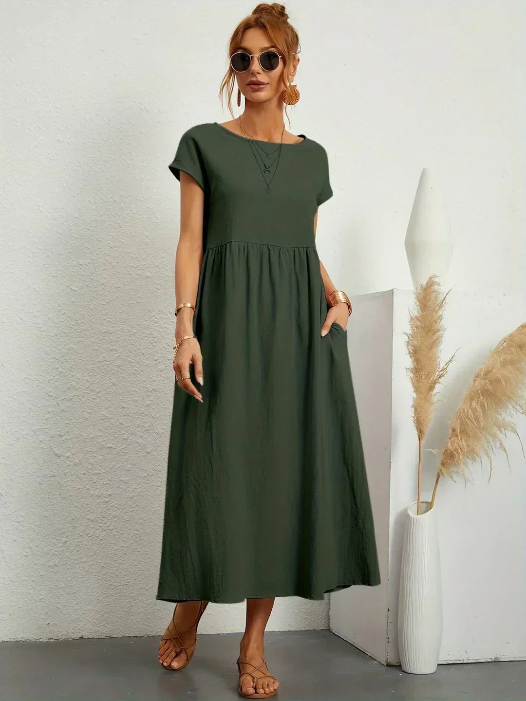 Ursina™ | Elegant Midi Dress
