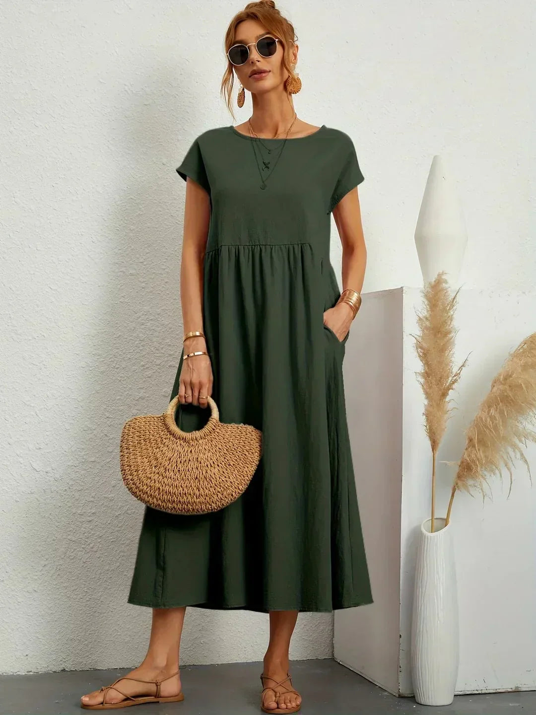 Ursina™ | Elegant Midi Dress