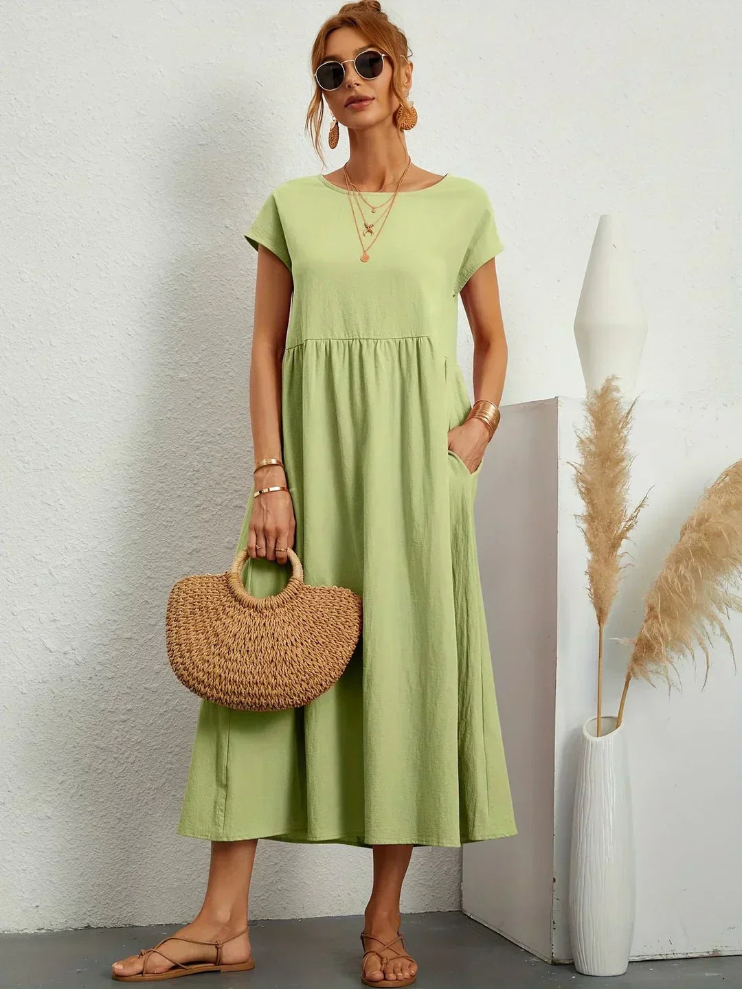 Ursina™ | Elegant Midi Dress