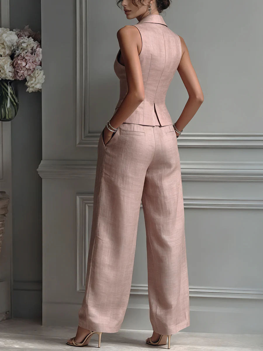 Amelia™ | Elegant V-Neck 2-Piece Set