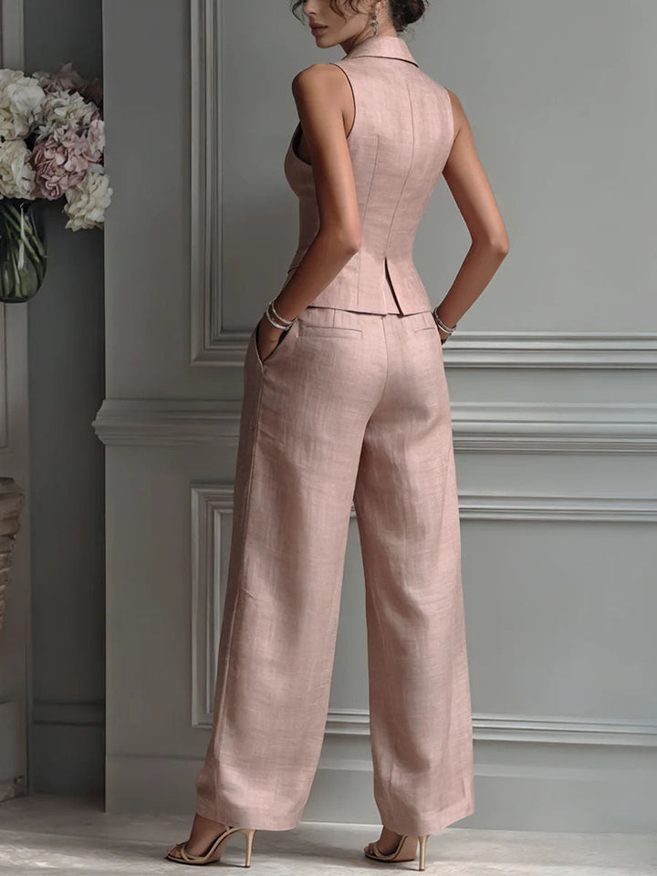 Amelia™ | Elegant V-Neck 2-Piece Set