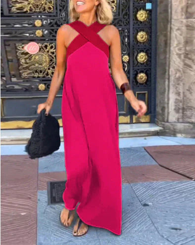 Quirine™ | Elegant Wrap-Front Maxi Dress