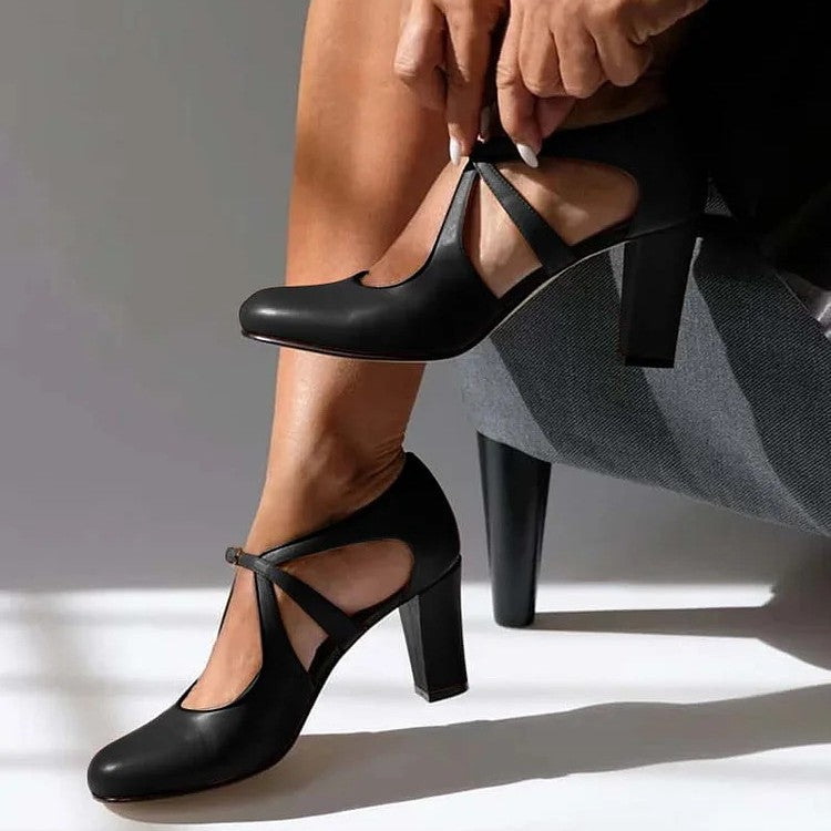 Camille | Chic Leather High Heels