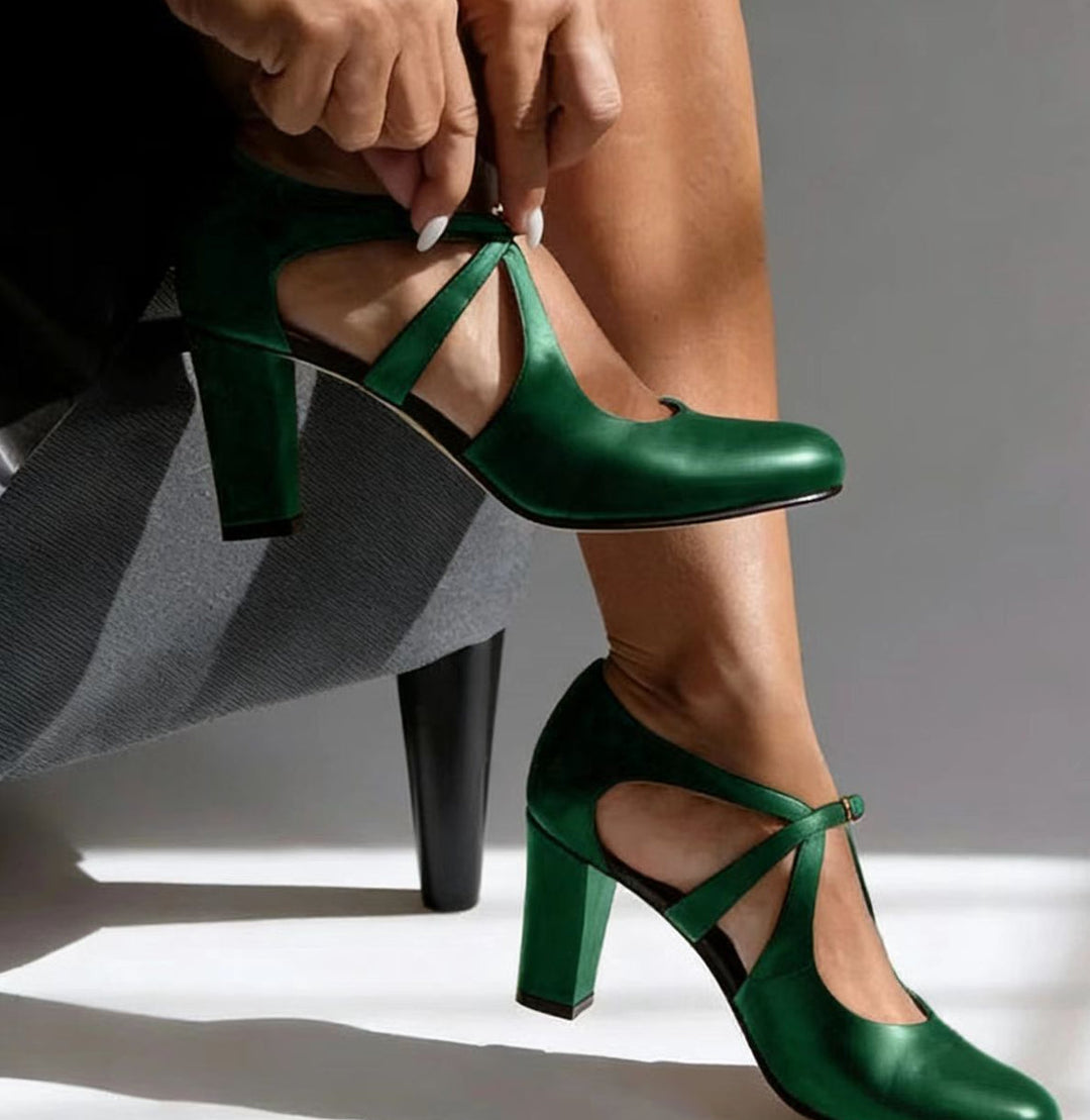 Camille | Chic Leather High Heels