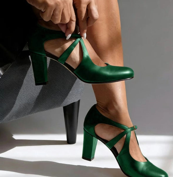 Camille | Chic Leather High Heels