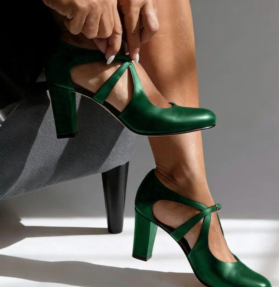 Camille | Chic Leather High Heels