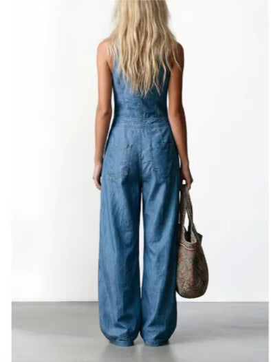 Daisy | Denim-Style Jumpsuit