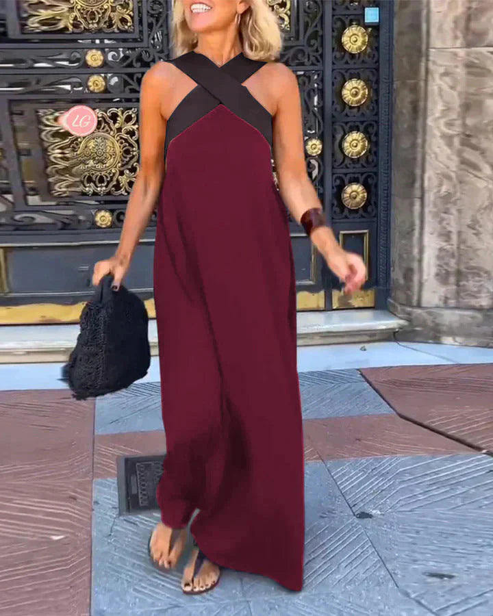 Quirine™ | Elegant Wrap-Front Maxi Dress