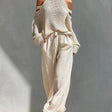 Elegant Knit and Linen Set