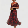 Poppy - Leaf Print Dress