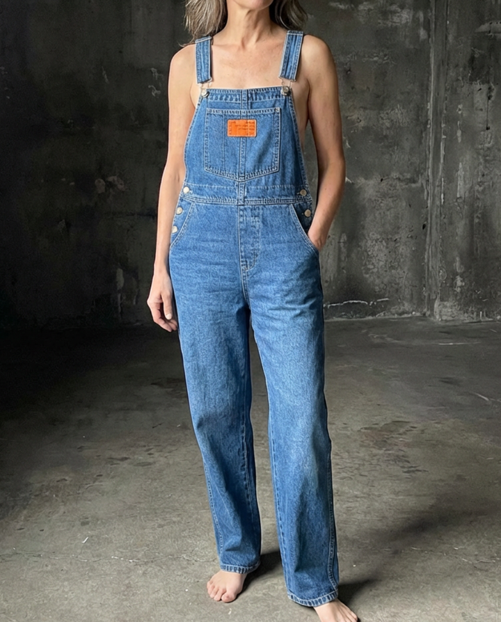 Harper | Timeless Straight-Leg Denim Bib Overalls
